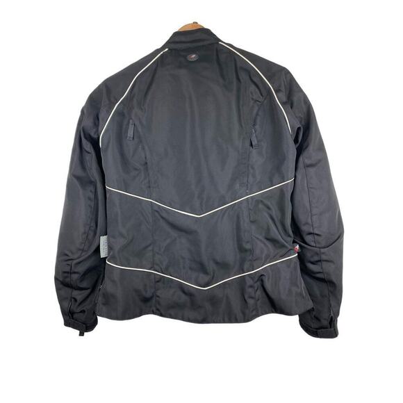 Joe Rocket Girl Women's L Black Padded Nylon Motocycle Bike Riding Jacket - Picture 4 of 14